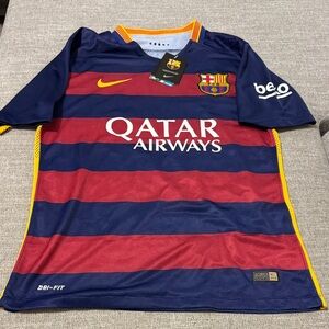 Nike Kids Barcelona Jersey - Navy and Maroon